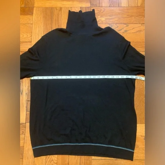 Ted Baker London EXARNO Black Wool Cashmere Blend Roll Neck Sweater - Picture 9 of 16